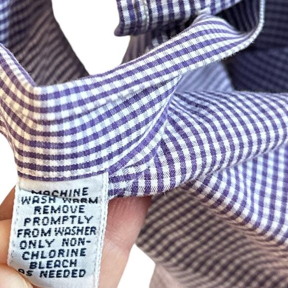 Ralph Lauren Vintage Check Yarmouth Long Sleeve Button Down Shirt 15.5 32/33 - Picture 7 of 10